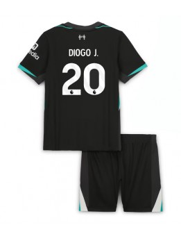 Liverpool Diogo Jota #20 Replika Borta Kläder Barn 2024-25 Kortärmad (+ byxor)